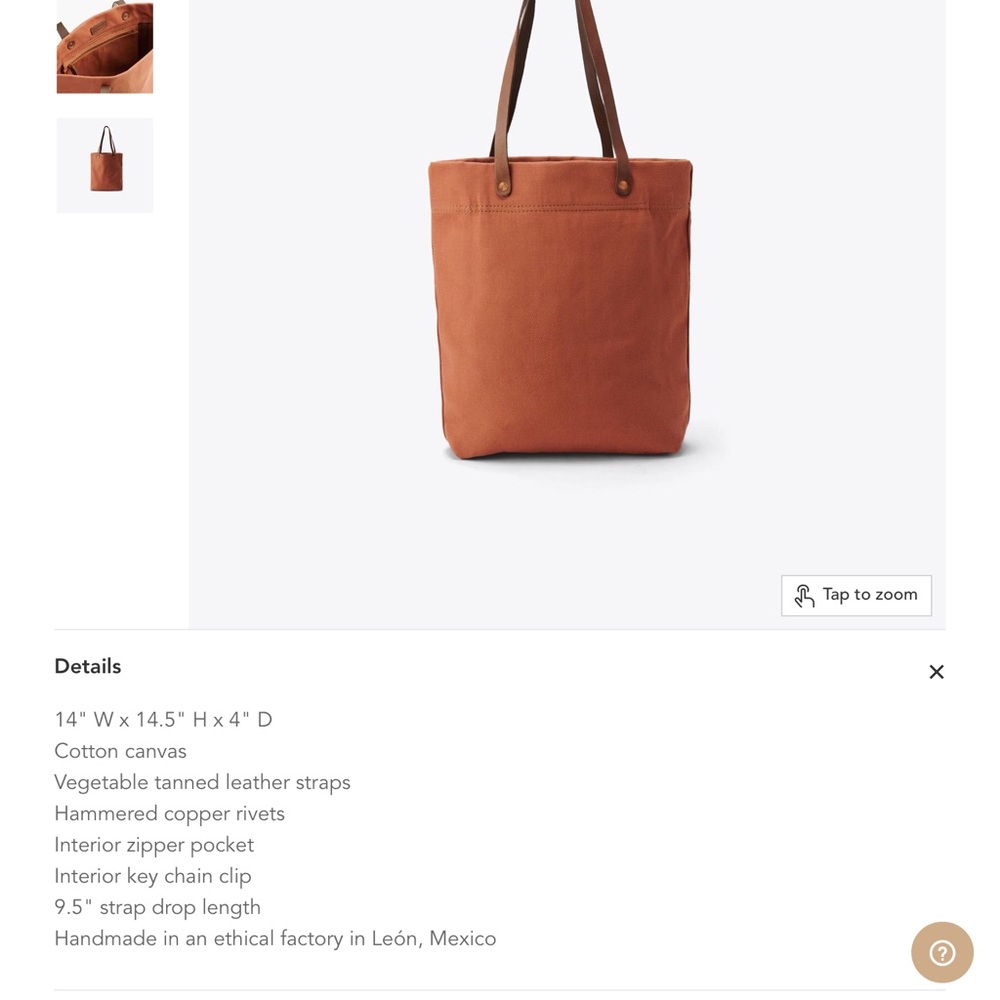 Nisolo canvas tote